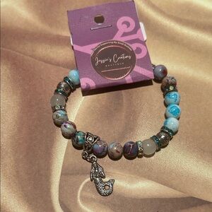 Mermaid Charm Bracelet - Multicolor OOAK